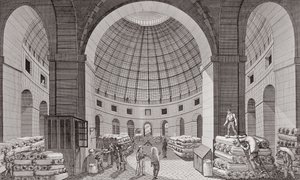 Vue du marché aux blés et de la coupole, XVIIIe-XIXe siècle - Pierre Courvoisier